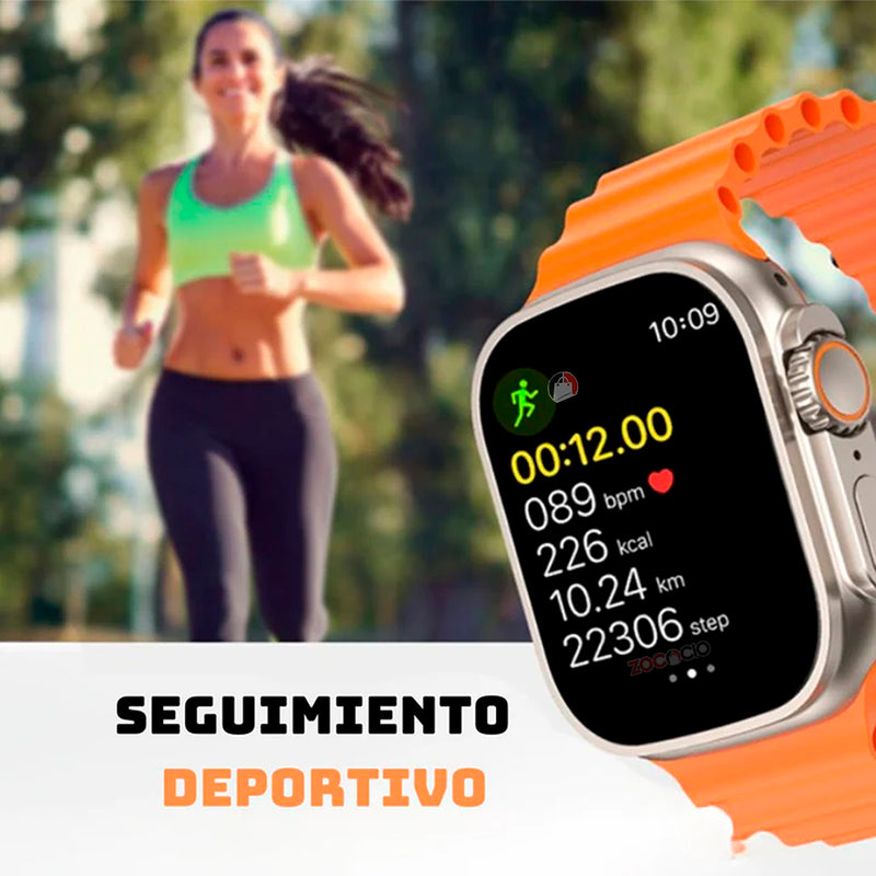 Smartwatch I20 Ultra2 Max Suit + Audífonos + 7 Pulseras Diferentes